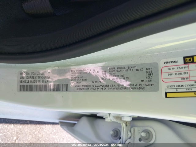 1C6RRENT4PN564994 RAM 1500