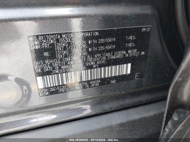 JTMEB3FV0ND110406 Toyota Rav4 Prime Xse