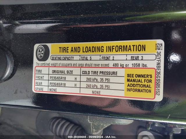 3GYFNBE35GS505152 Cadillac Srx Luxury Collection
