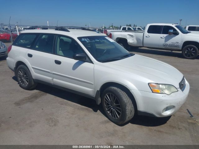Auction sale of the 2006 Subaru Outback 2.5i, vin: 4S4BP61C867352710, lot number: 39388981
