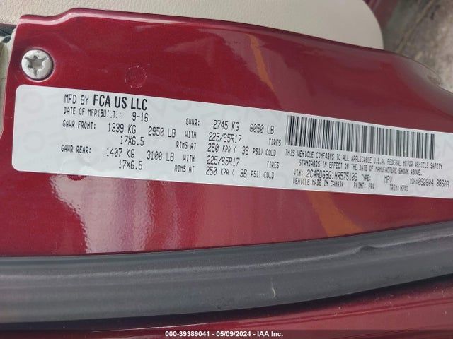 Dodge Grand Caravan Se 2017 2C4RDGBG1HR575109 Image 9
