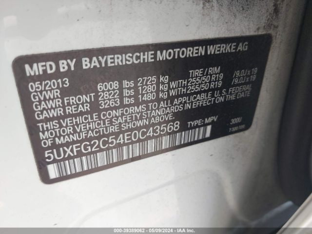 5UXFG2C54E0C43568 BMW X6 Xdrive35i