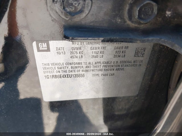 Chevrolet Volt 2014 1G1RB6E4XEU135656 Image 9