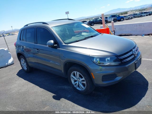 2016 Volkswagen Tiguan S მანქანა იყიდება აუქციონზე, vin: WVGAV7AX6GW601233, აუქციონის ნომერი: 39389104