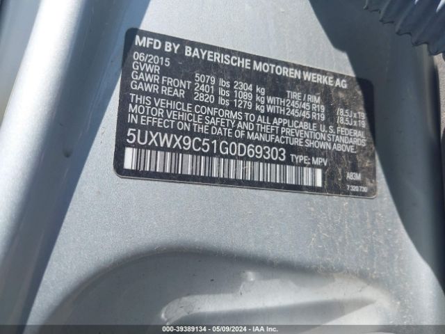 5UXWX9C51G0D69303 BMW X3 Xdrive28i