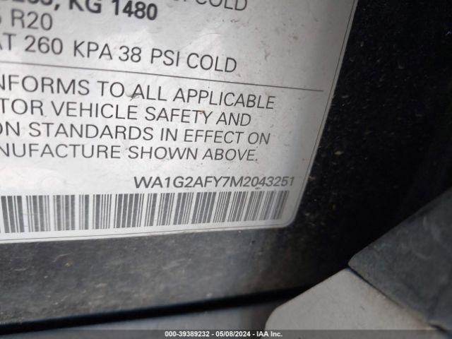 WA1G2AFY7M2043251 Audi Q5 Premium 55 Tfsi E Quattro S Tronic