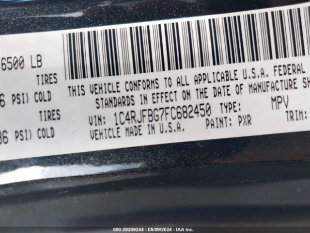 1C4RJFBG7FC682450 Jeep Grand Cherokee Limited