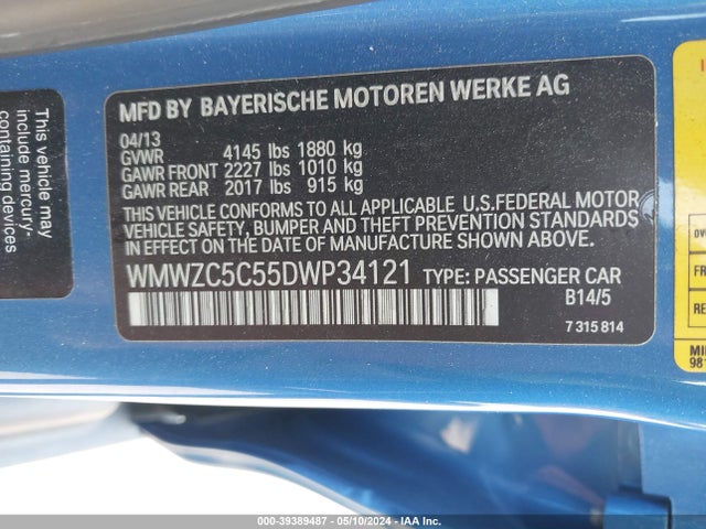 2013 MINI COUNTRYMAN WMWZC5C55DWP34121 Photo 8