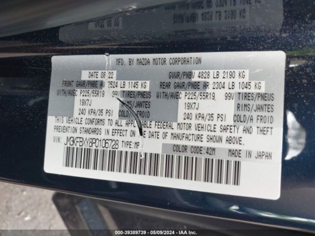 JM3KFBXY8P0106728 Mazda Cx-5 2.5 Turbo Signature
