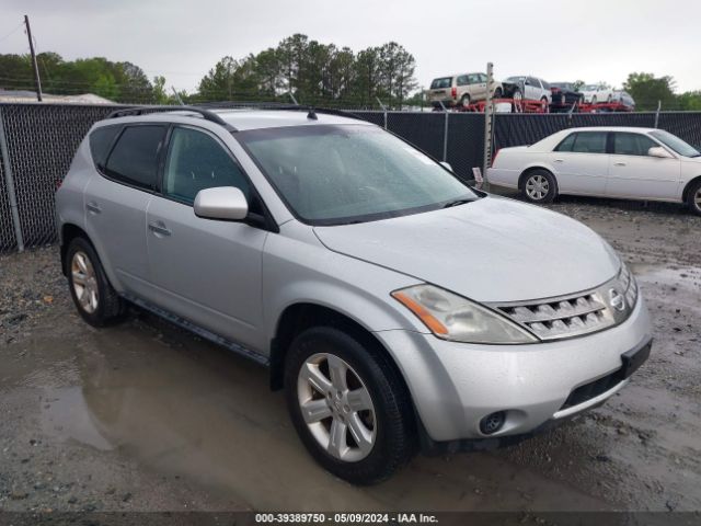 Auction sale of the 2007 Nissan Murano S, vin: JN8AZ08T67W515248, lot number: 39389750