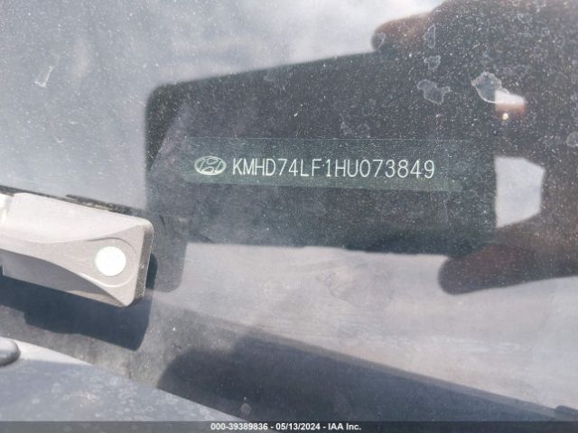 KMHD74LF1HU073849 Hyundai ELANTRA SE