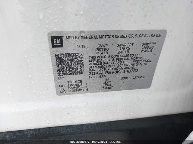 GMC Terrain Slt 2019 3GKALPEV0KL148782 Image 9