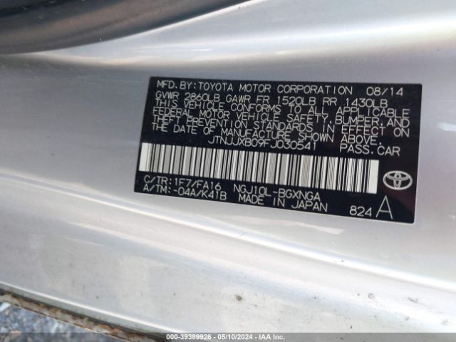 JTNJJXB09FJ030541 Scion IQ