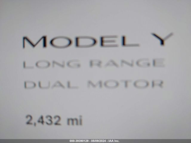 7SAYGDEEXPA199922 Tesla Model Y Awd/long Range Dual Motor All-wheel Drive