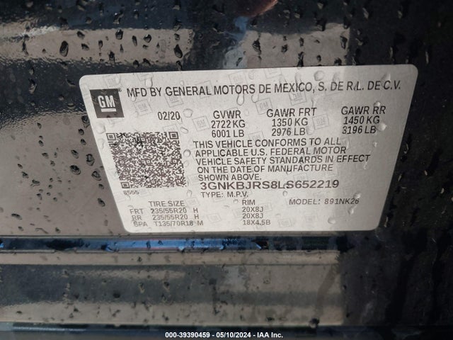 Chevrolet Blazer Awd 3lt 2020 3GNKBJRS8LS652219 Image 9