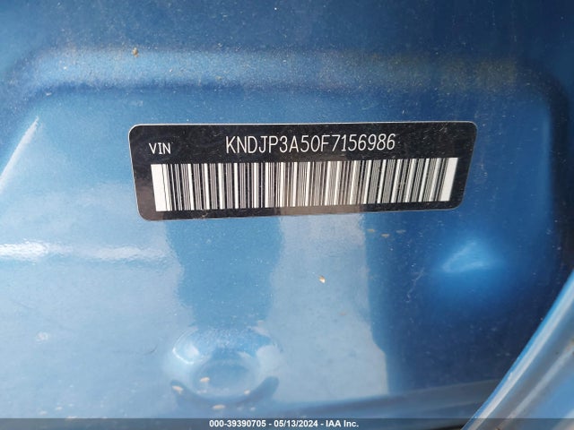 KIA SOUL + 2015 KNDJP3A50F7156986 Image 9