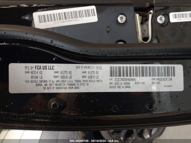 Chrysler 300 300s 2019 2C3CCABG5KH609401 Image 9