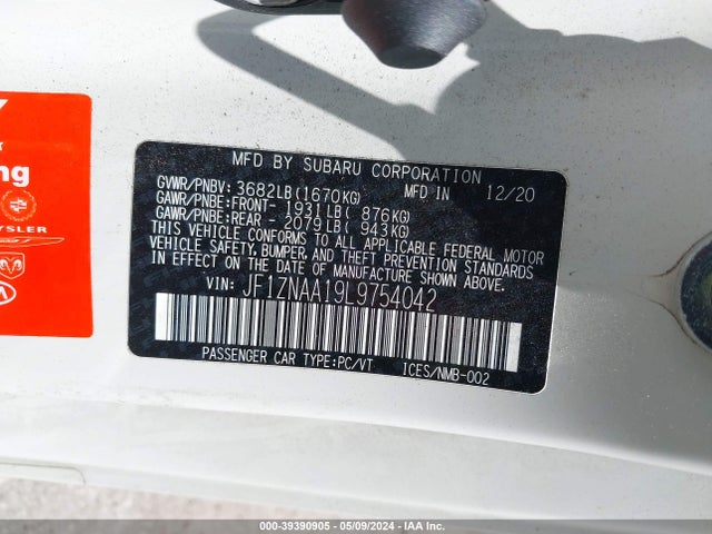 Toyota 86 2020 JF1ZNAA19L9754042 Image 9