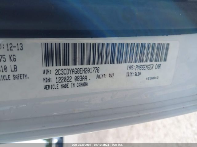 2C3CDYAG8EH201776 Dodge Challenger Sxt Plus