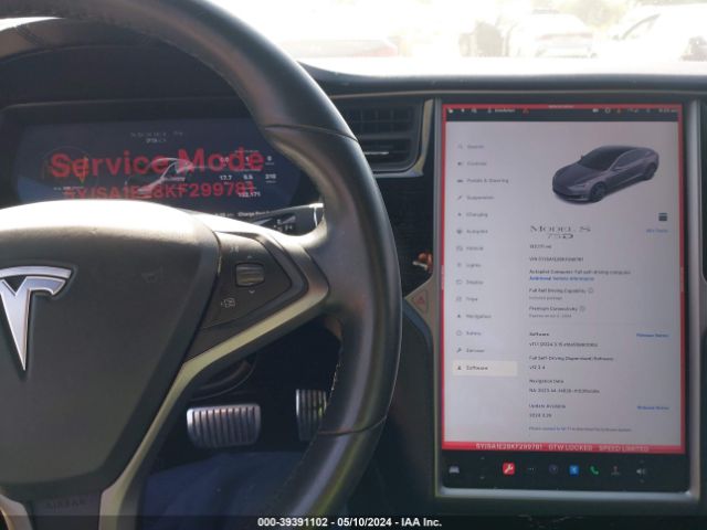 5YJSA1E28KF299781 Tesla Model S 100d/75d/long Range/standard Range