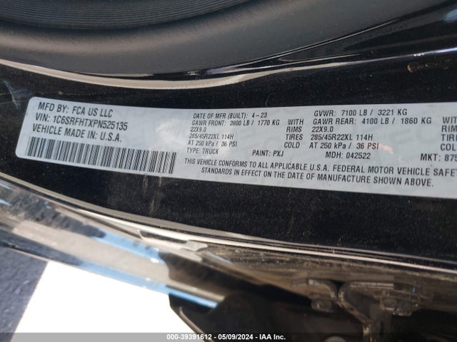 RAM 1500 Limited  4x4 5'7 Box 2023 1C6SRFHTXPN525135 Image 9