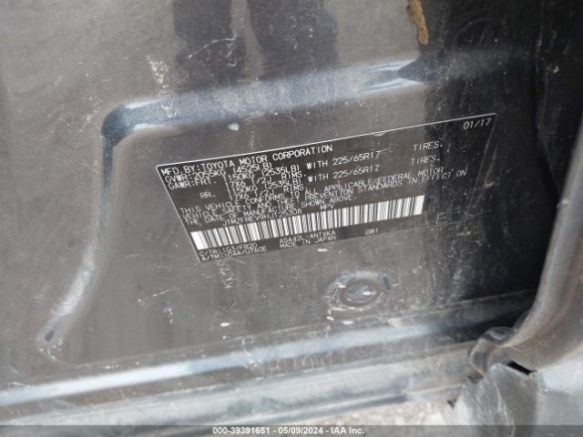 JTMZFREV9HJ125308 Toyota RAV4 LE
