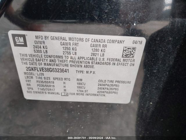 2GKFLVE38G6323641 GMC Terrain Denali