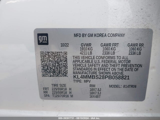 KL4MMBS28PB058821 Buick Encore Gx Preferred Fwd