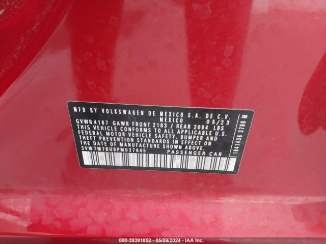 3VW7M7BU9PM037645 Volkswagen Jetta 1.5t Se