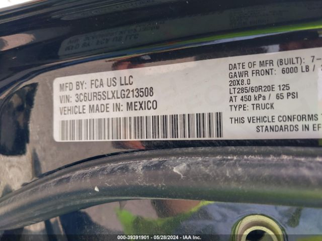3C6UR5SLXLG213508 RAM 2500