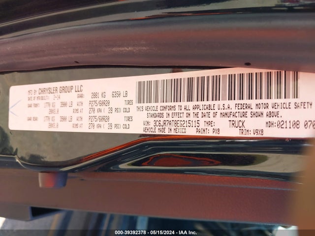 3C6JR7AT8EG215115 RAM 1500 Express