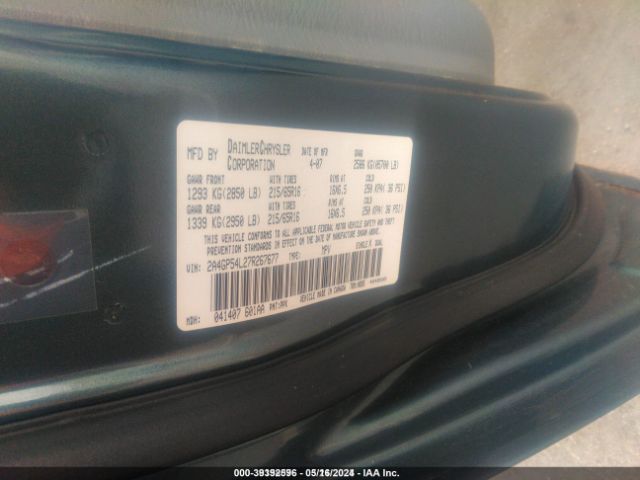 2007 CHRYSLER TOWN & COUNTRY 2A4GP54L27R267677 Photo 8