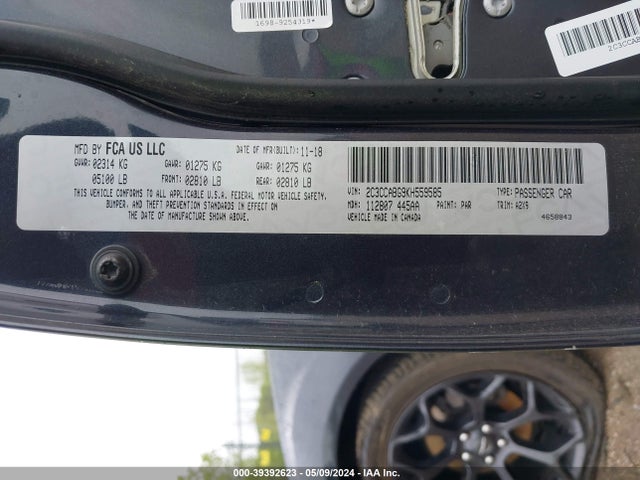 Chrysler 300 2019 2C3CCABG9KH559585 Image 9