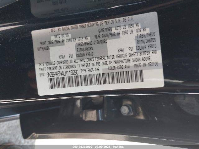 3MZBPAEM4LM116290 Mazda Mazda3 Premium Package