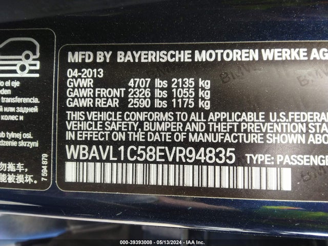 BMW X1 Xdrive28i 2014 WBAVL1C58EVR94835 Image 9