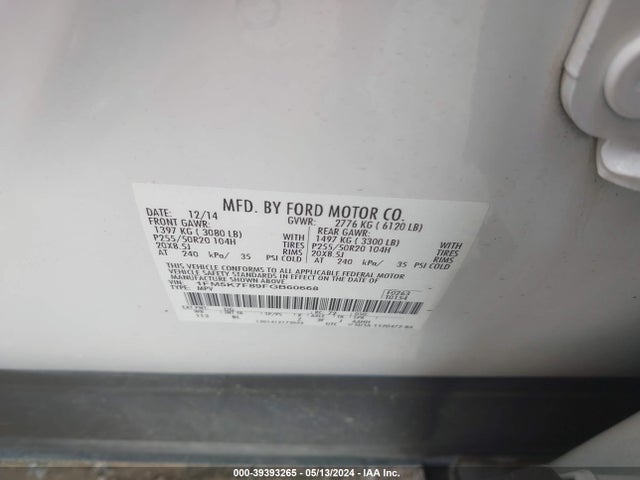 Ford Explorer Limited 2015 1FM5K7F89FGB60668 Image 9