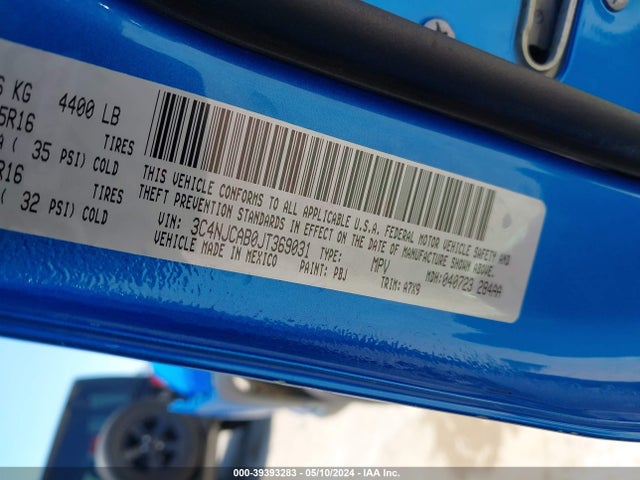 3C4NJCAB0JT369031 Jeep Compass Sport Fwd