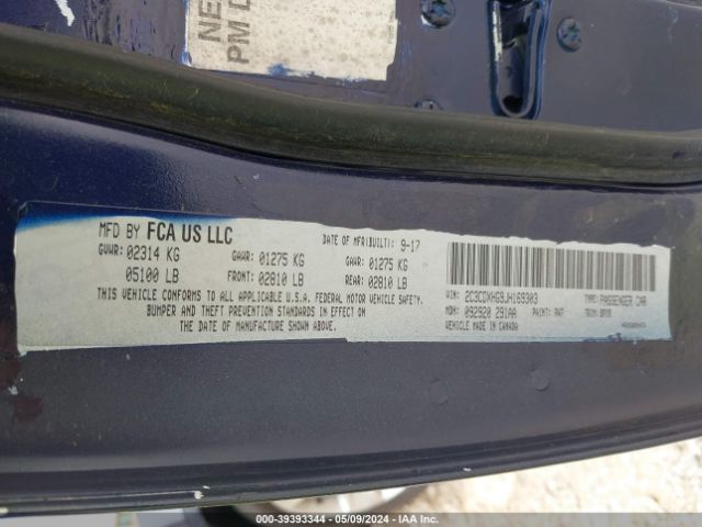2C3CDXHG9JH169303 Dodge Charger Sxt Plus Rwd