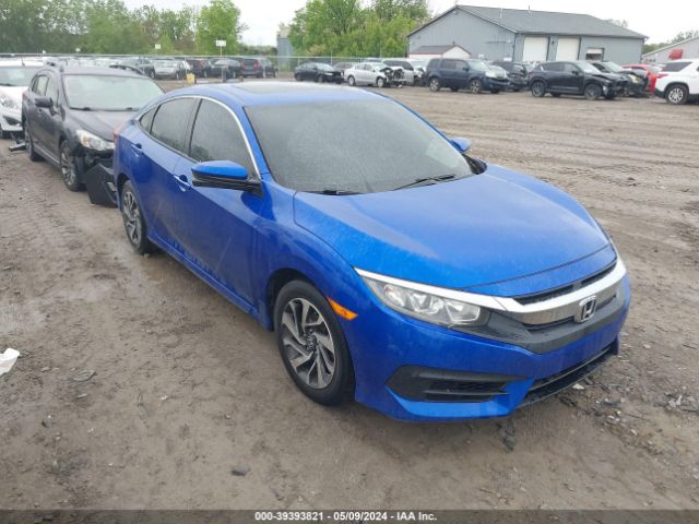 Auction sale of the 2018 Honda Civic Ex, vin: 2HGFC2F72JH501245, lot number: 39393821