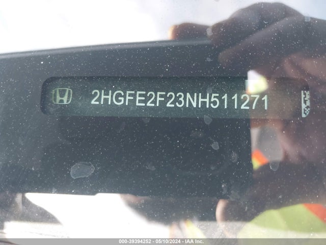 Honda Civic Lx 2022 2HGFE2F23NH511271 Image 9