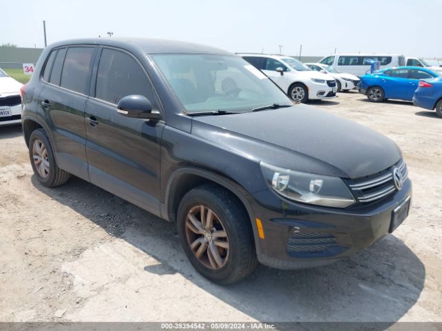 Auction sale of the 2013 Volkswagen Tiguan S, vin: WVGAV3AX9DW593522, lot number: 39394542