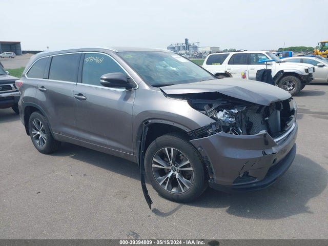 Toyota Highlander Xle V6 2016 5TDJKRFH4GS327850 головне зображення