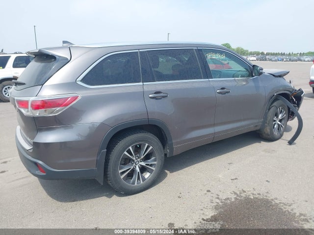 Toyota Highlander Xle V6 2016 5TDJKRFH4GS327850 Image 4