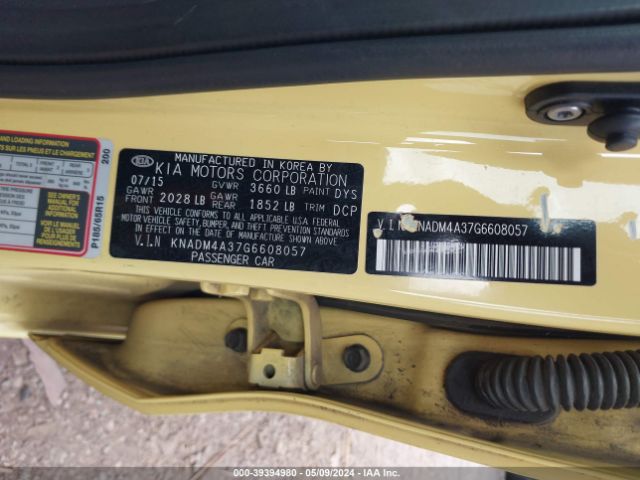 KNADM4A37G6608057 KIA RIO LX