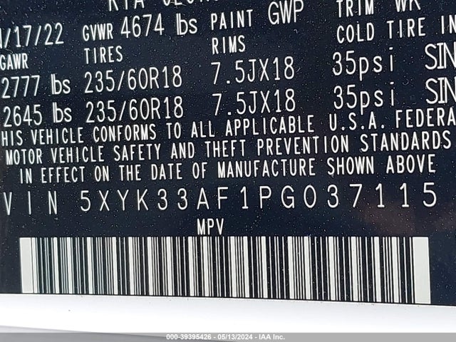 KIA Sportage Ex 2023 5XYK33AF1PG037115 Image 9