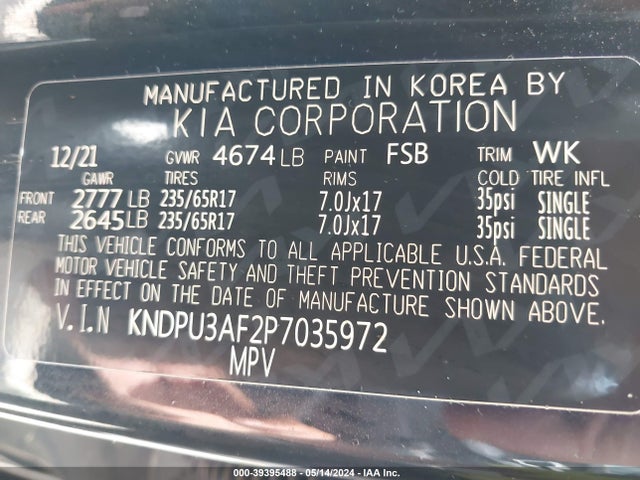 KIA Sportage Lx 2023 KNDPU3AF2P7035972 Image 9