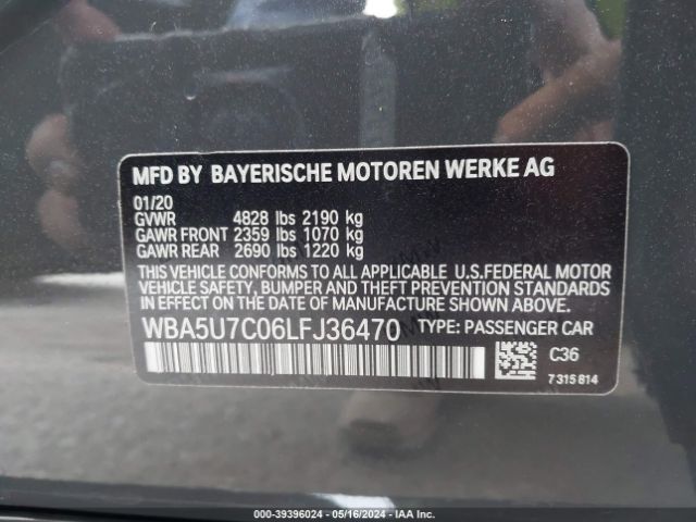 WBA5U7C06LFJ36470 BMW 3 Series M340i