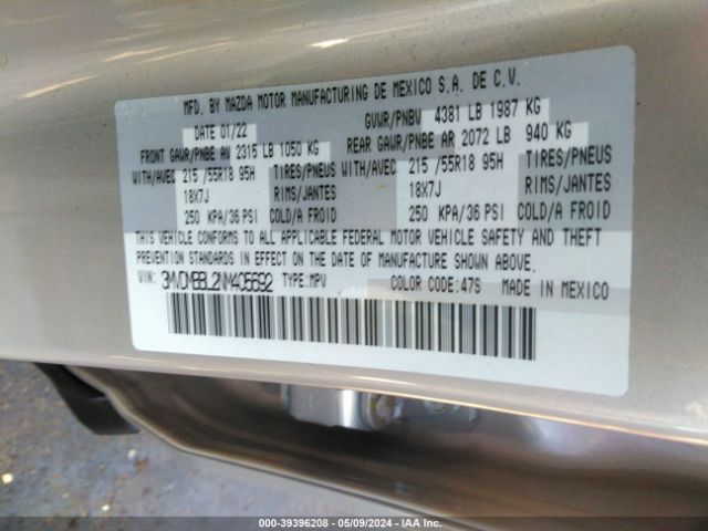 3MVDMBBL2NM405692 Mazda Cx-30 Select