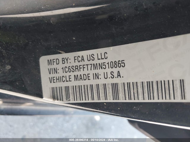 RAM 1500 Lone Star  4x4 5'7 Box 2021 1C6SRFFT7MN510865 Image 9