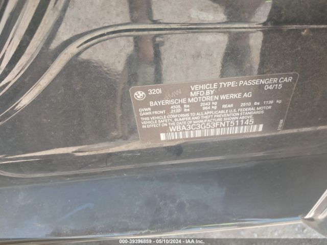 WBA3C3G53FNT51145 BMW 320i Xdrive